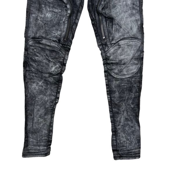 G-Star Raw Air Defence Skinny Moto Gray Jeans Sz 27x32 - Picture 5 of 9